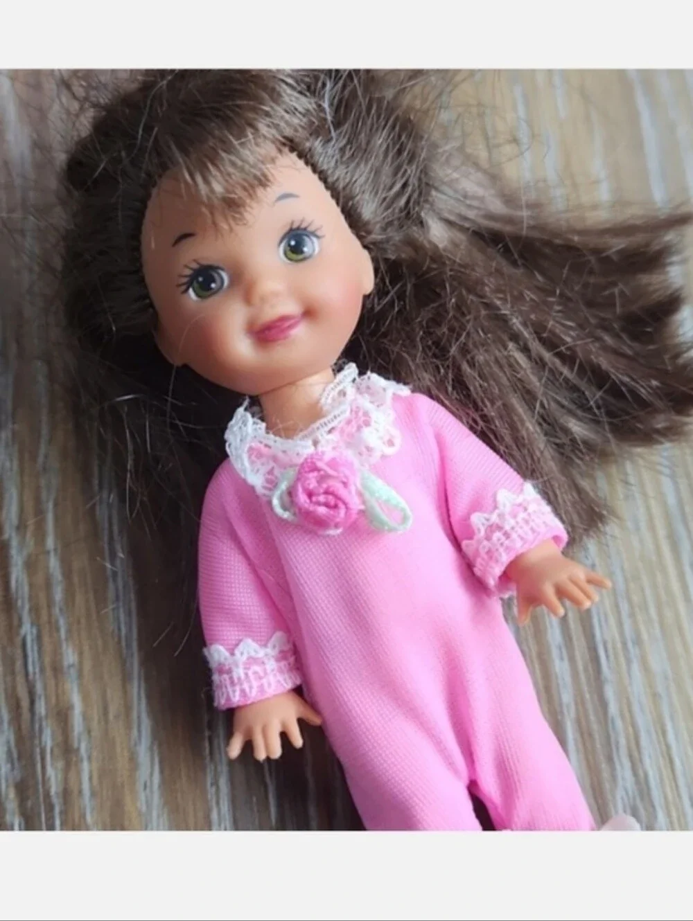 Vintage Friend of Kelly Barbie Doll Pink Pajamas